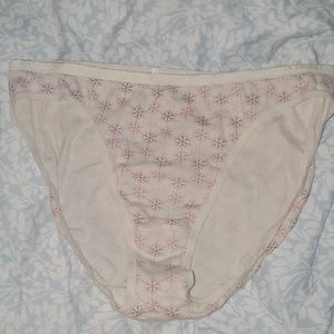 Victoria's Secret Snowflake Glitter Bikini Panties